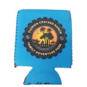 Florida Cracker Ranch Family Adventure Park Ada Strong Blue Can Cooler Koozie